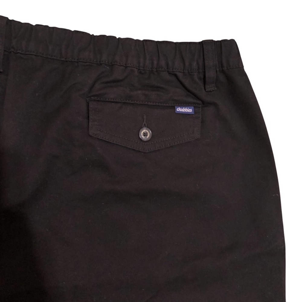 Chubbies Men’s Stretch Twill Chino Shorts 3XL Black 7 Inch Inseam Pockets NWT - Picture 6 of 15